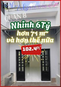 Q.8 – HƠN 100m² – NHỈNH 6 TỶ – NỞ HẬU - HẺM XE HƠI - NHÀ MỚI Ở NGAY